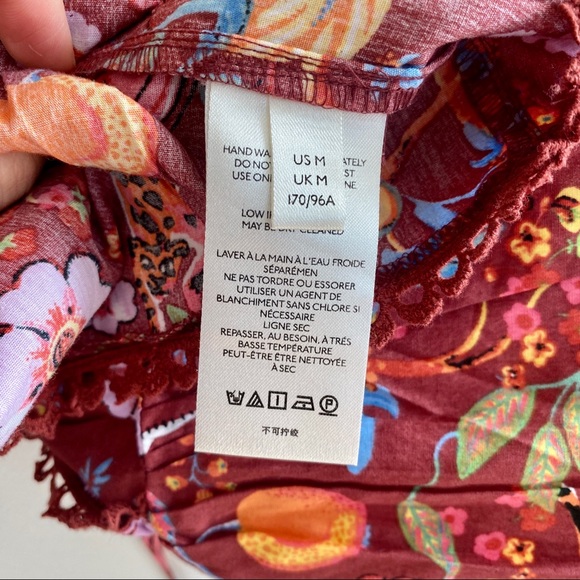 NWT MAEVE by Anthropologie Novelty Print Top Medium - Picture 8 of 10